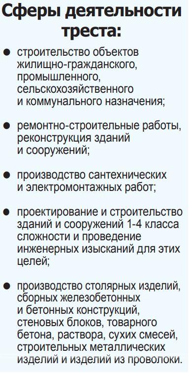 «Стройтрест № 2»: пусть ярче сияет жемчужина Полесья