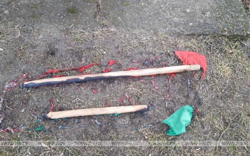 За надругательство над госфлагом в Жабинке возбудили уголовное дело За надругательство над госфлагом в Жабинке возбудили уголовное дело