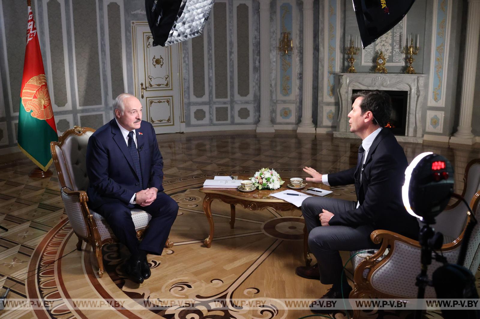 Александр Лукашенко дал интервью телекомпании CNN