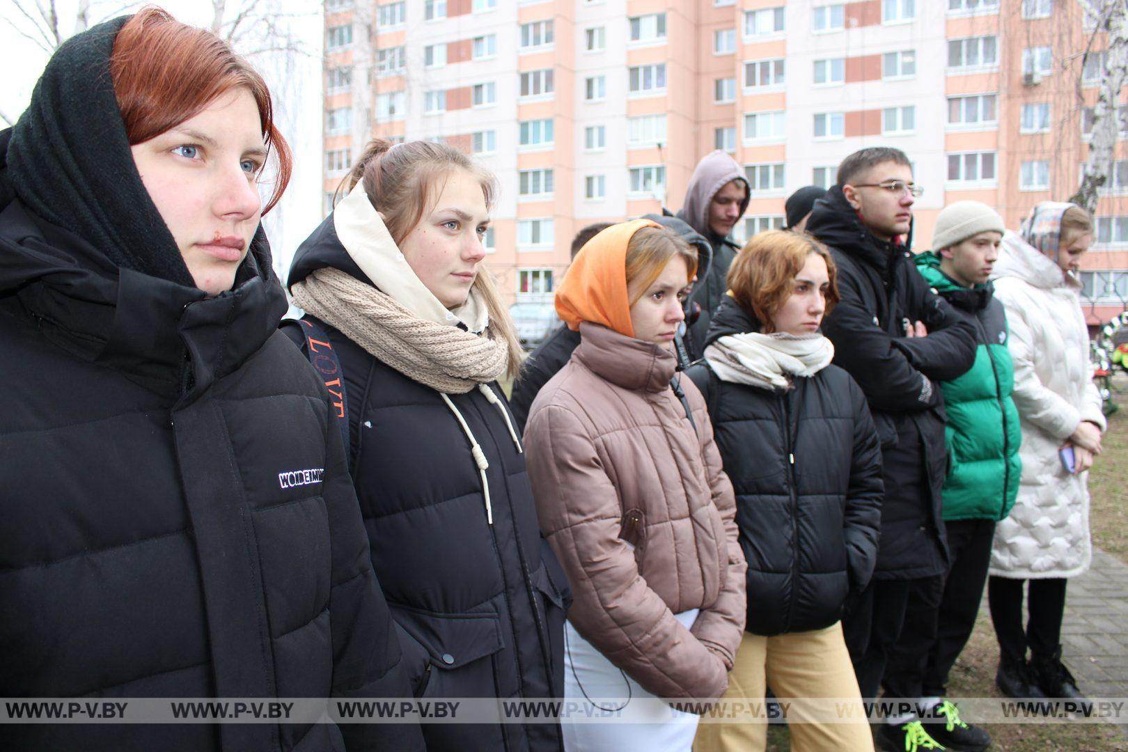 Митинг-реквием прошёл на улице Крайней в Пинске