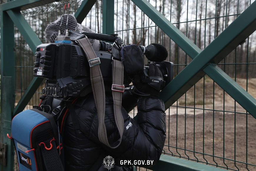 Журналисты иностранных СМИ побывали на границе с Украиной на участке Пинского погранотряда