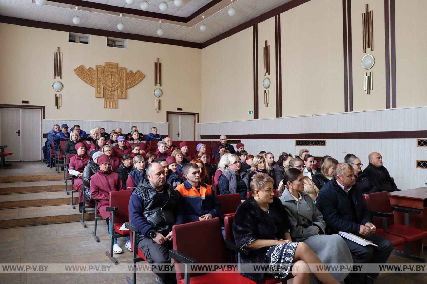 Валентина Бегеба встретилась с трудовым коллективом Пинского винодельческого завода