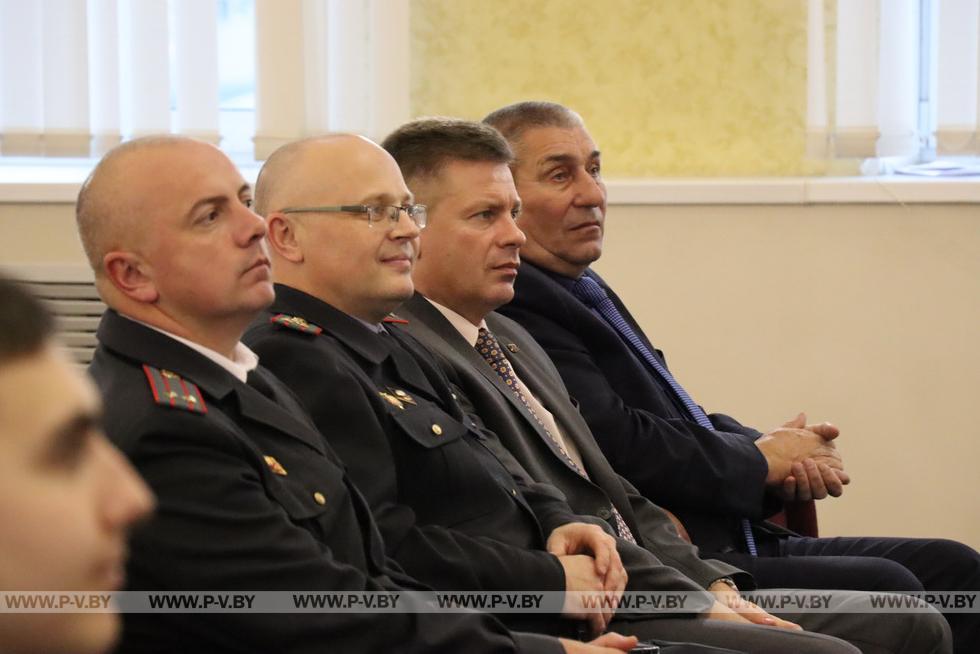 Столетний юбилей службы участковых отметили в Пинском ГОВД