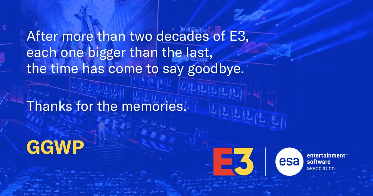 Конец эпохи: выставки E3 больше не будет, её отменили навсегда