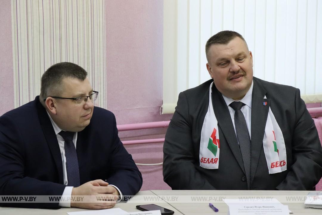 Встреча с участниками областного этапа республиканской олимпиады, представлявшими Пинский район