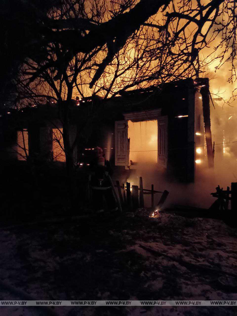 С 22 по 28 января на территории Пинска и Пинского района произошло два пожара