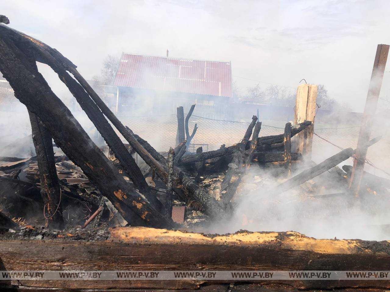 С 28 марта по 4 апреля на территории Пинского района произошло три пожара