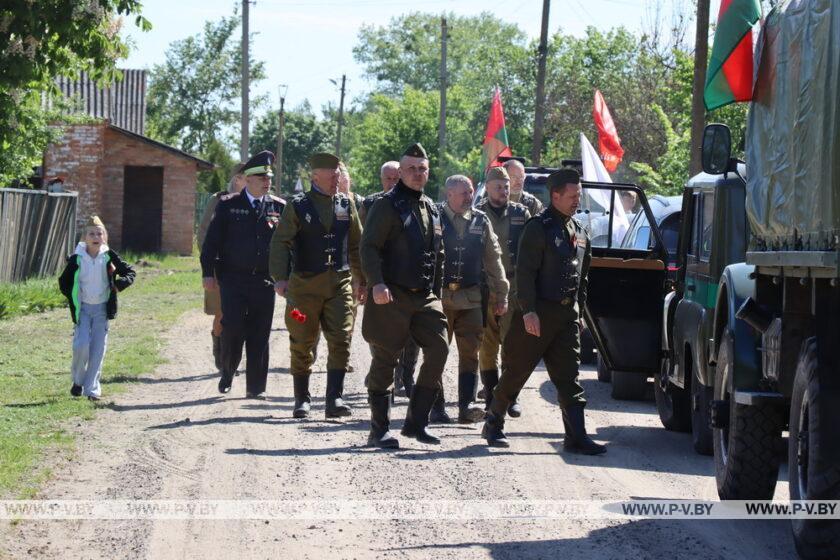 В День Победы в Пинском районе прошел масштабный автопробег