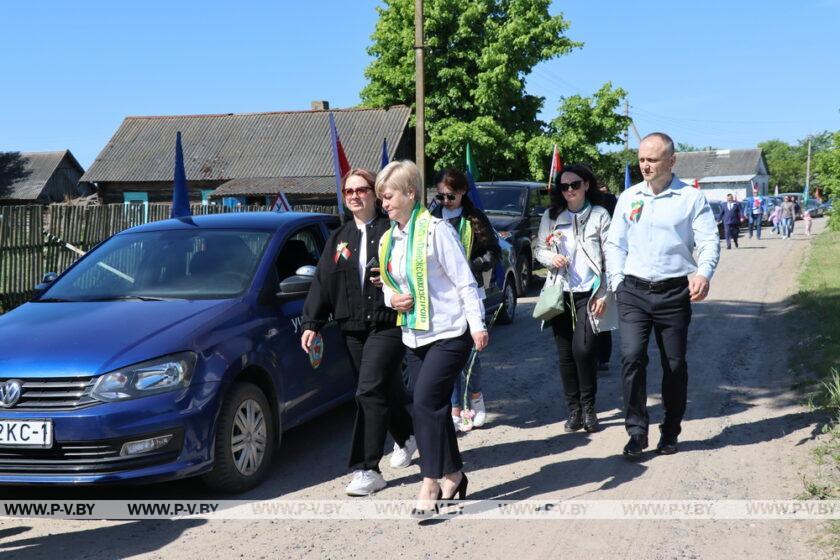 В День Победы в Пинском районе прошел масштабный автопробег