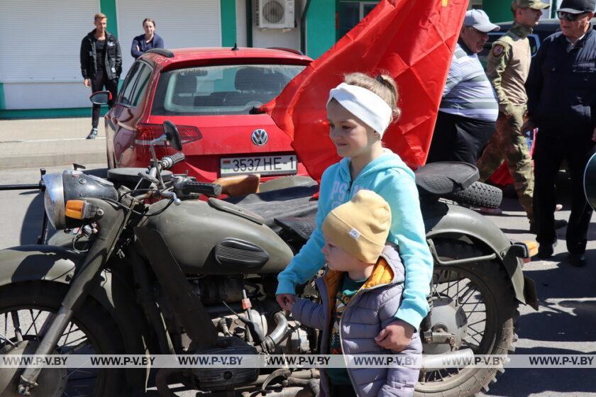 В День Победы в Пинском районе прошел масштабный автопробег