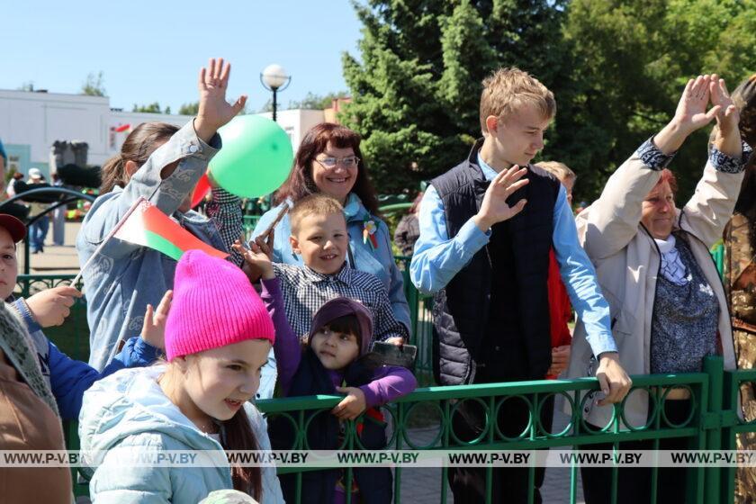 В День Победы в Пинском районе прошел масштабный автопробег