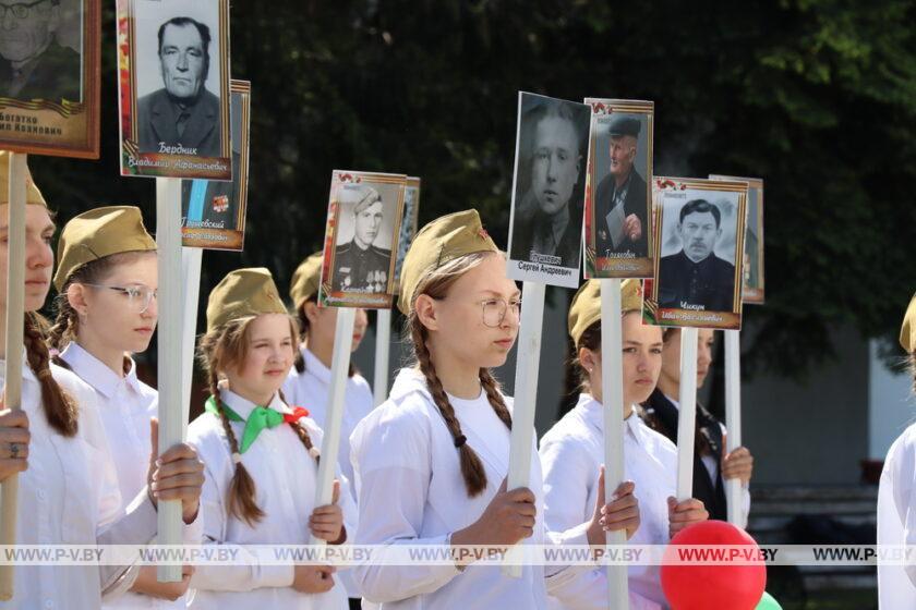 В День Победы в Пинском районе прошел масштабный автопробег