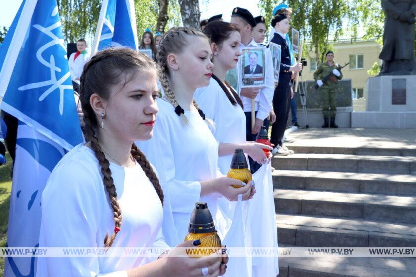 В День Победы в Пинском районе прошел масштабный автопробег