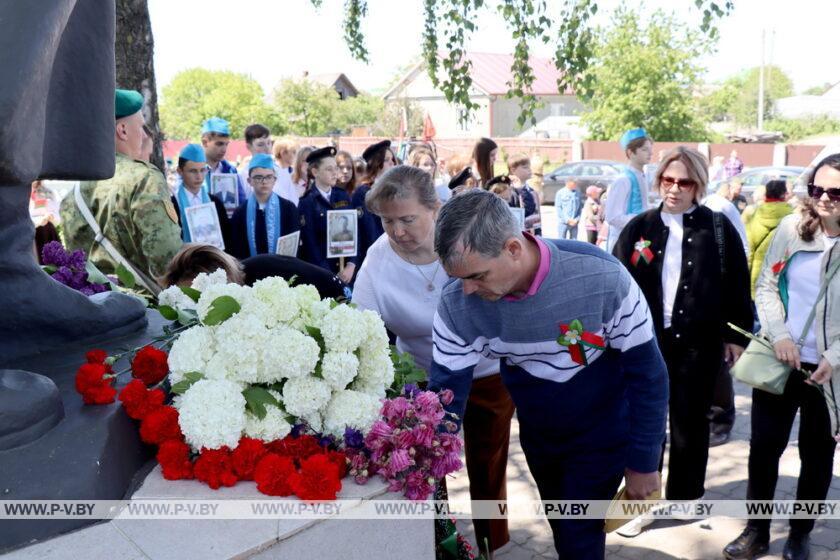 В День Победы в Пинском районе прошел масштабный автопробег