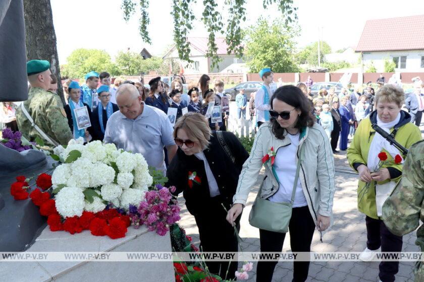 В День Победы в Пинском районе прошел масштабный автопробег