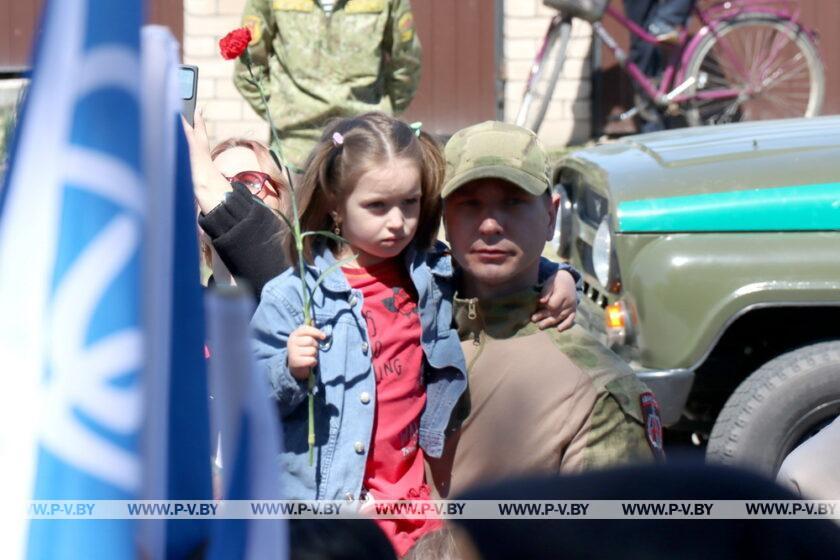 В День Победы в Пинском районе прошел масштабный автопробег