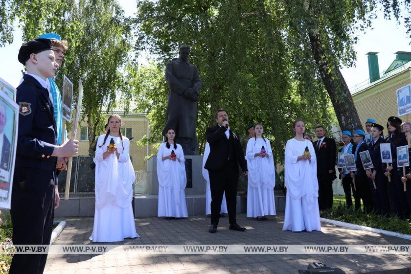 В День Победы в Пинском районе прошел масштабный автопробег