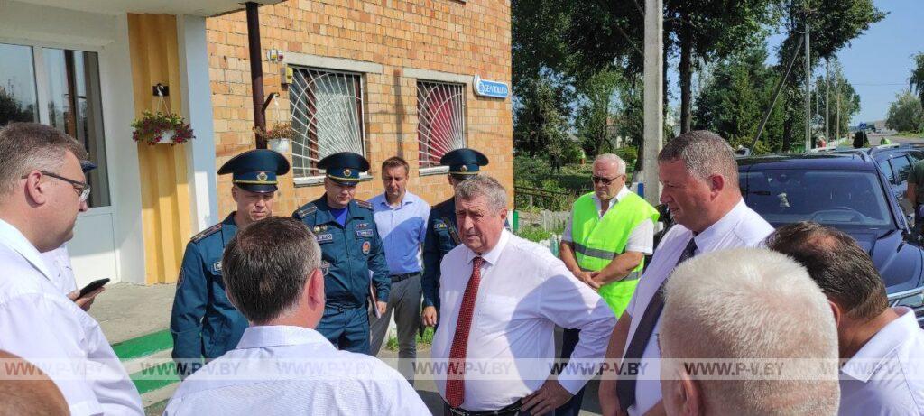 Михаил Русый посетил Пинский район
