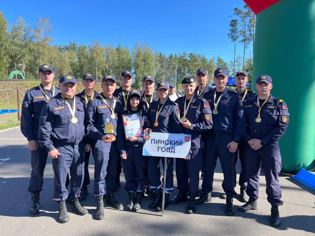 Пинские милиционеры выиграли в областной эстафете