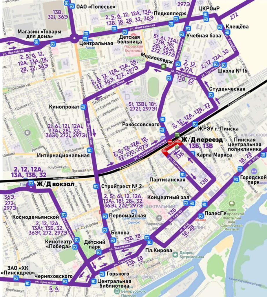 В Пинске 1-2 октября будет закрыт переезд по улице Рокоссовского. Рассказываем, как в это время будет ходить общественный транспорт В Пинске 1-2 октября будет закрыт переезд по улице Рокоссовского. Рассказываем, как в это время будет ходить общественный транспорт