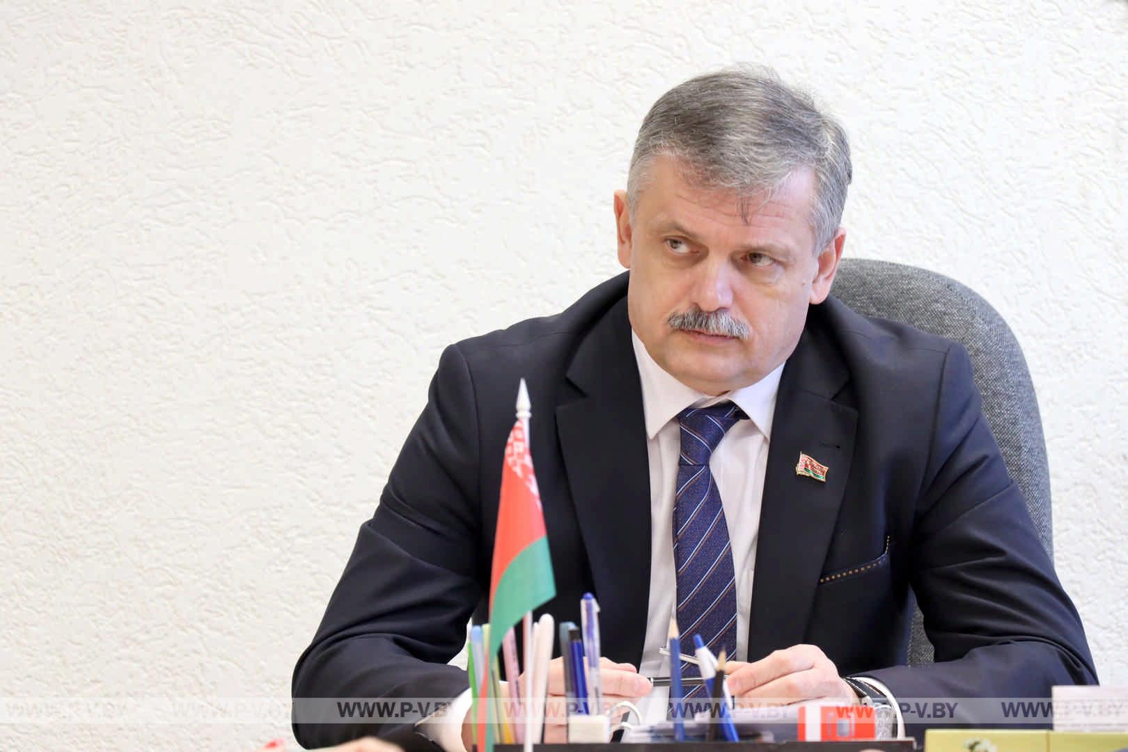 Пинский район посетил Министр спорта и туризма Сергей КОВАЛЬЧУК
