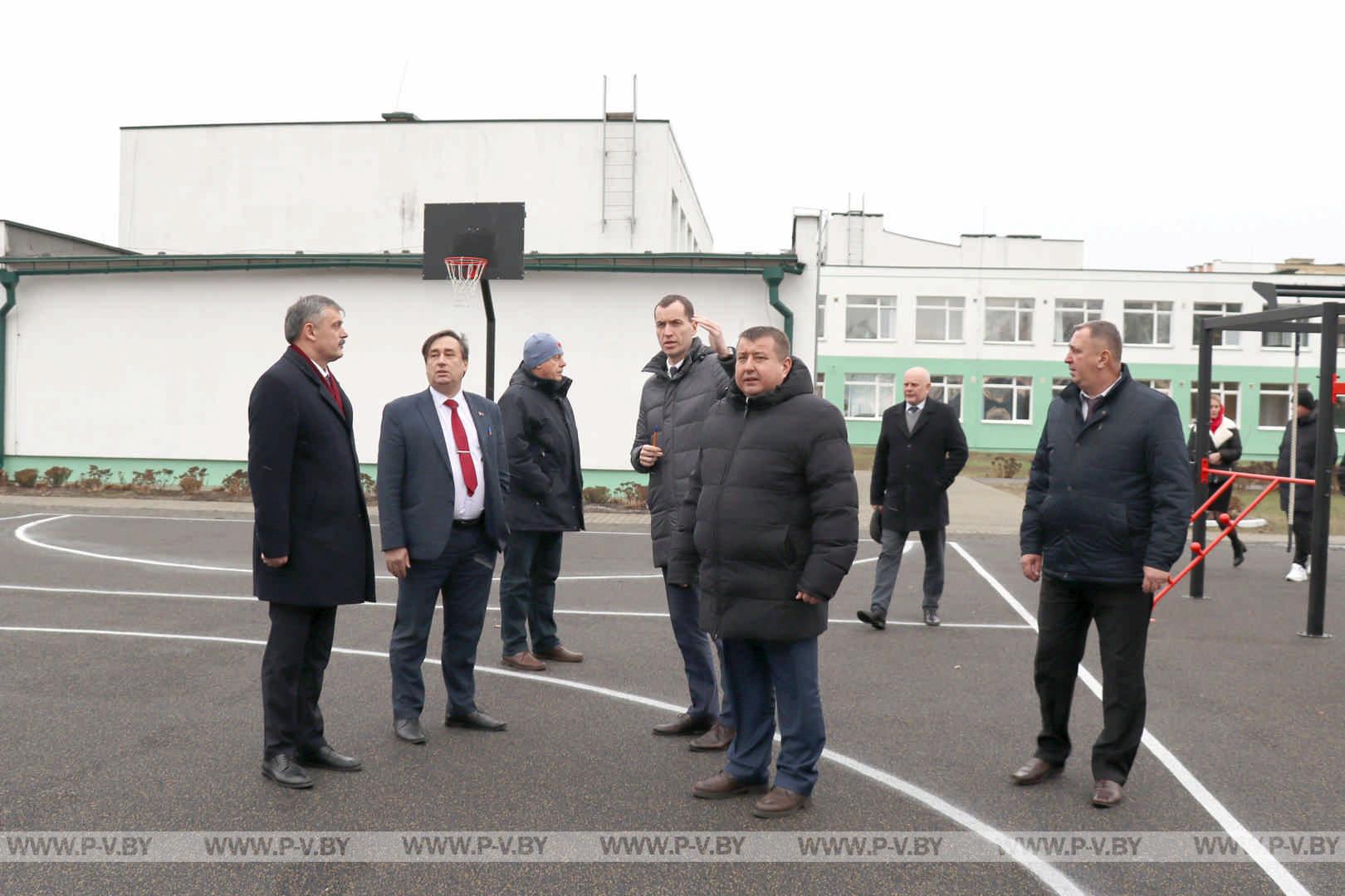 Пинский район посетил Министр спорта и туризма Сергей КОВАЛЬЧУК