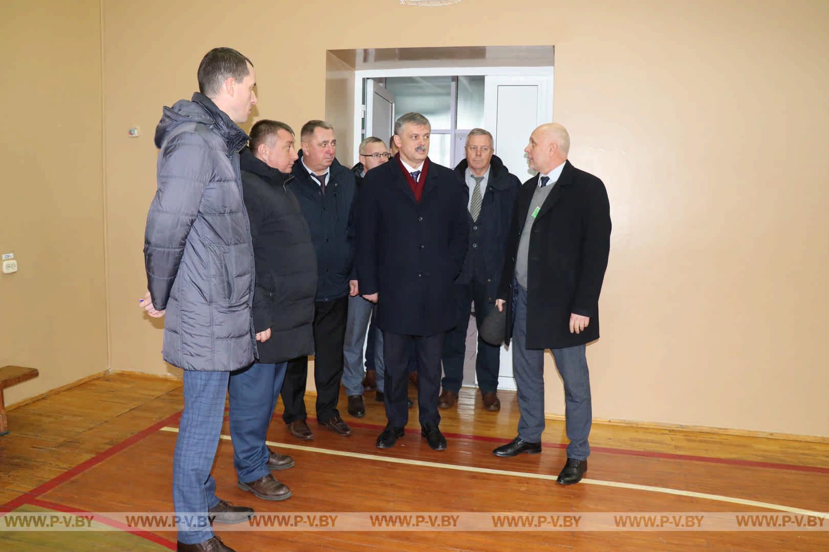 Пинский район посетил Министр спорта и туризма Сергей КОВАЛЬЧУК