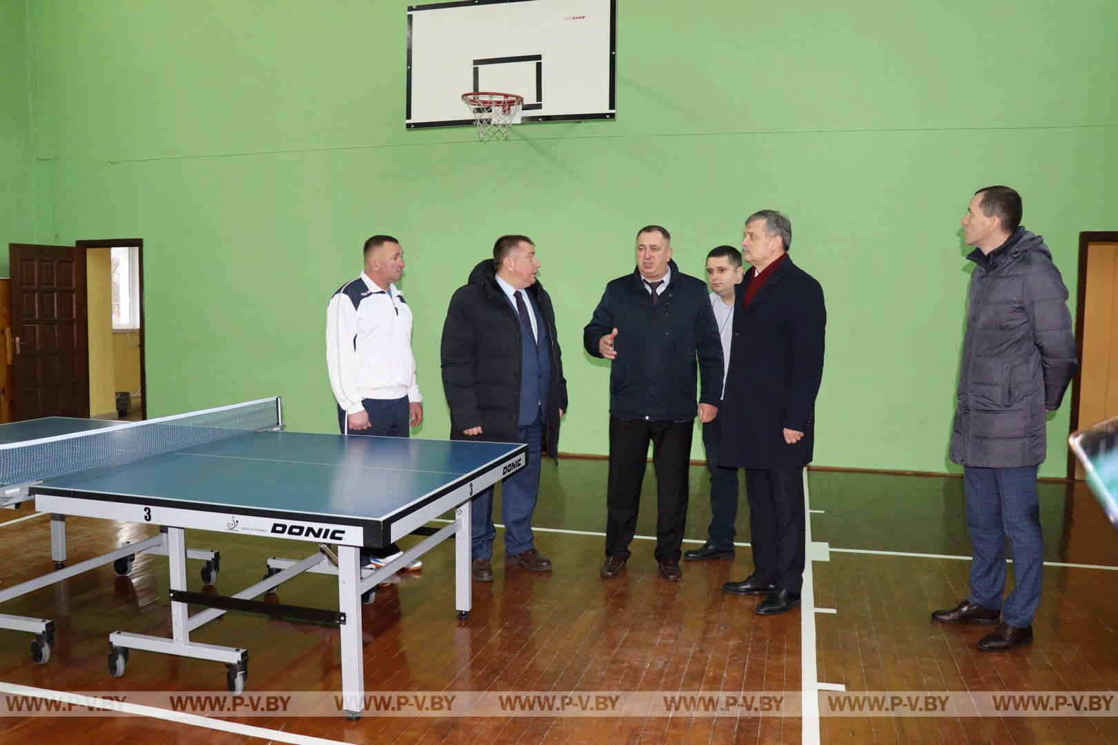 Пинский район посетил Министр спорта и туризма Сергей КОВАЛЬЧУК