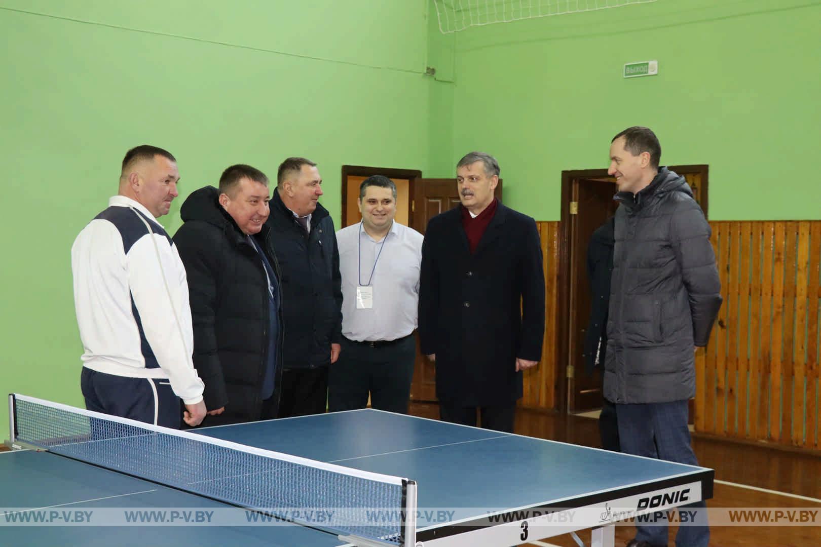 Пинский район посетил Министр спорта и туризма Сергей КОВАЛЬЧУК