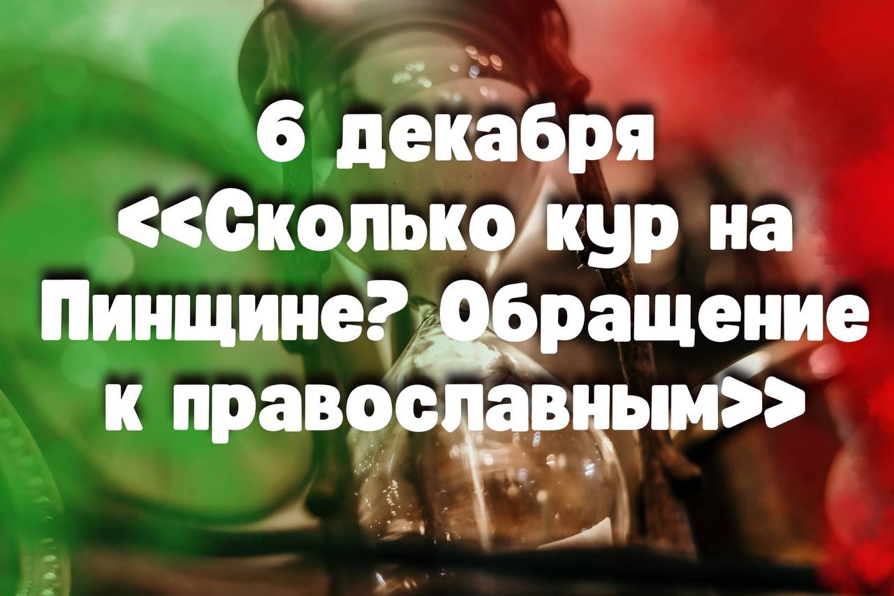 6 декабря: «Сколько кур на Пинщине? Обращение к православным»