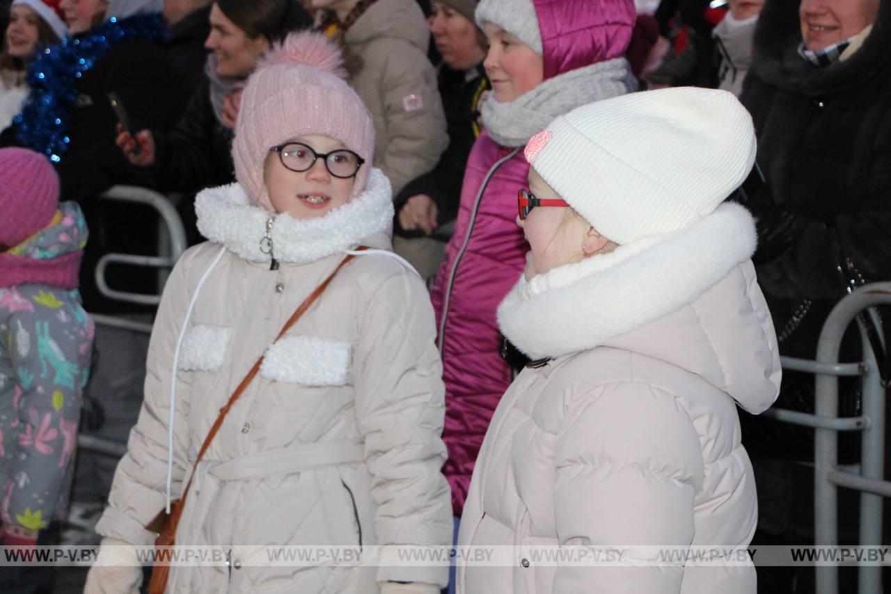 Торжественное открытие новогодней елки в Пинске