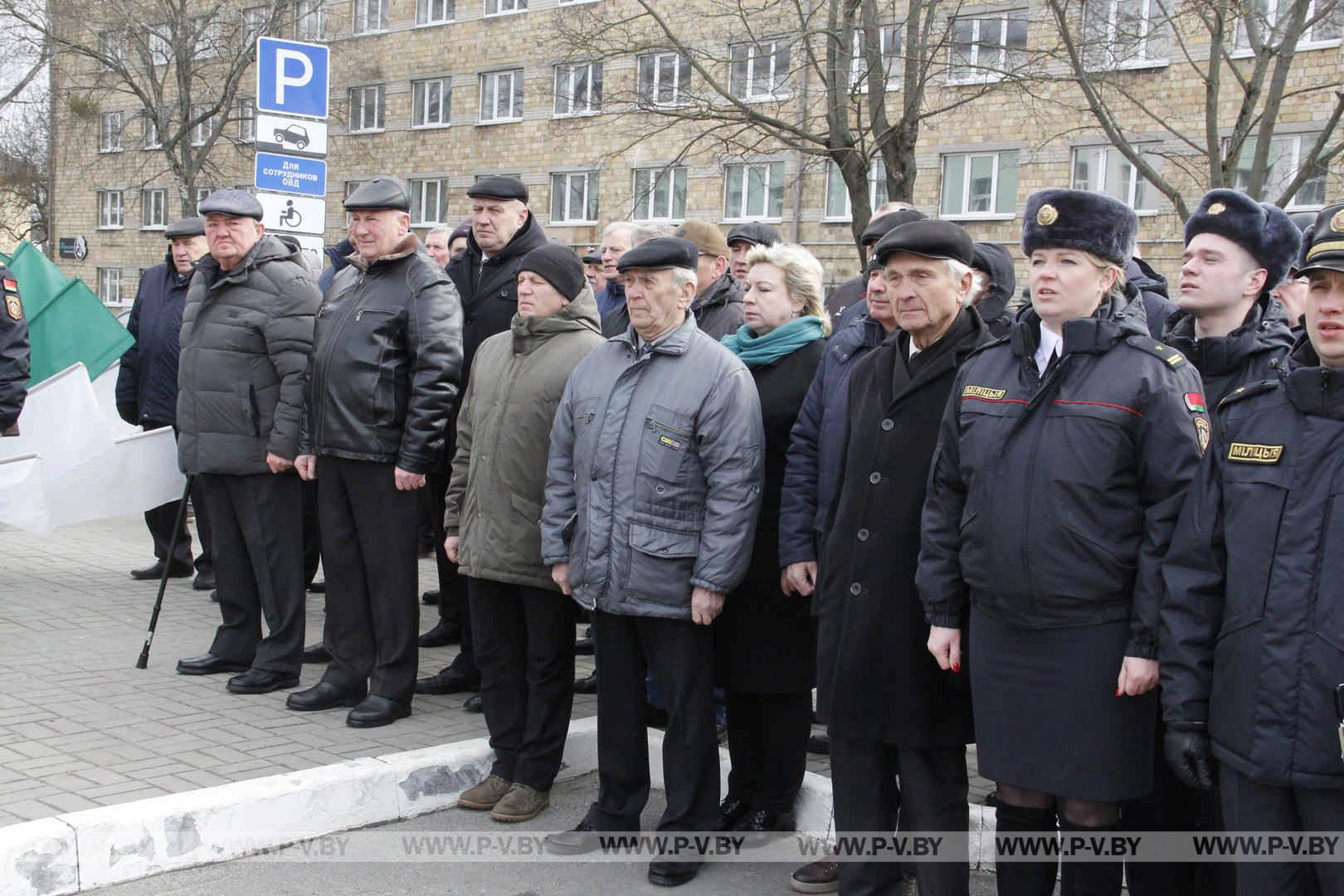 В День образования милиции на Пинщине открыли памятный знак сотрудникам, погибшим при исполнении служебных обязанностей