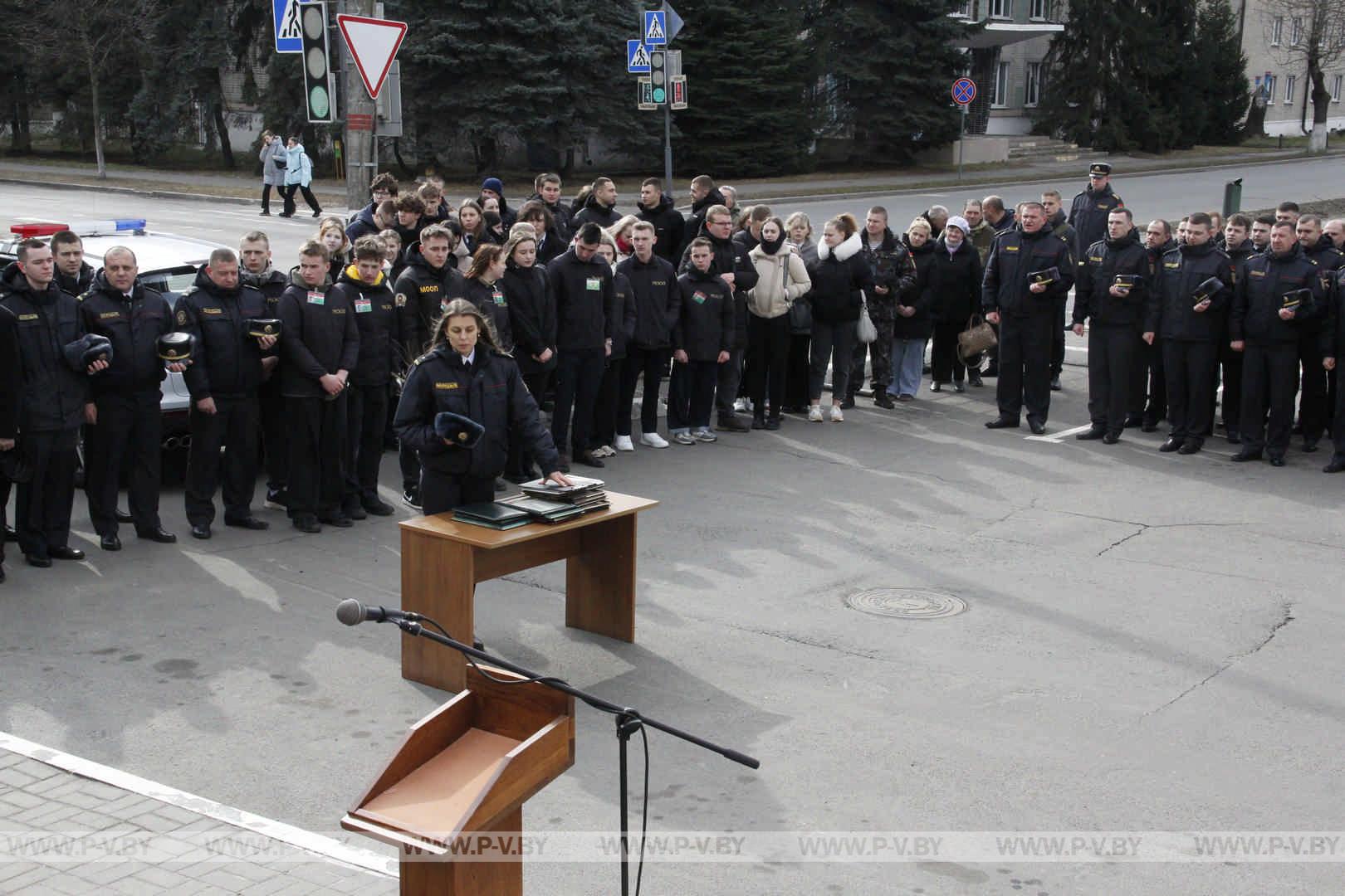 В День образования милиции на Пинщине открыли памятный знак сотрудникам, погибшим при исполнении служебных обязанностей