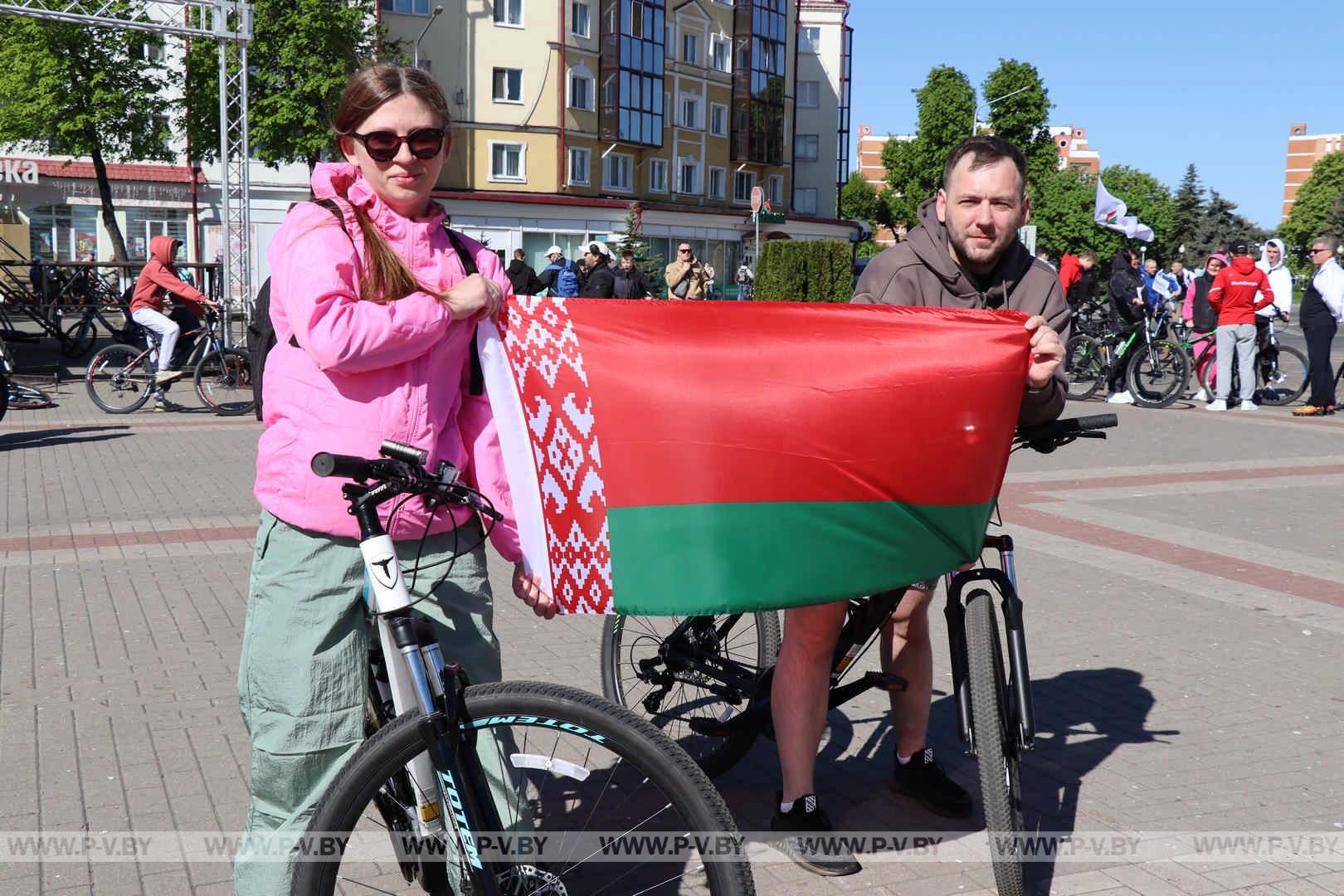 Велопробег в Пинске: «За мир и созидательный труд!»