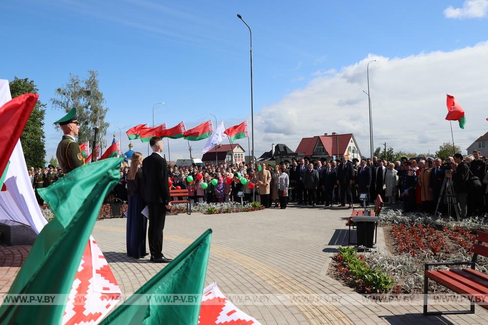 В Пинском районе открыли соборный памятник 80-летия Победы 