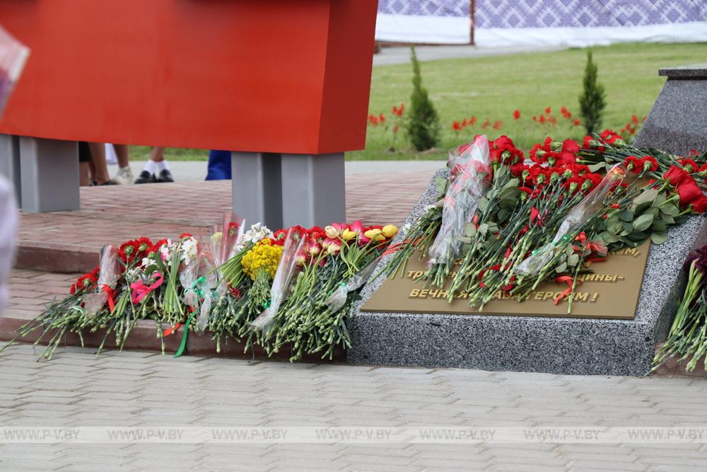 В Пинском районе открыли соборный памятник 80-летия Победы