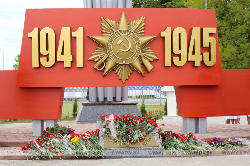 В Пинском районе открыли соборный памятник 80-летия Победы