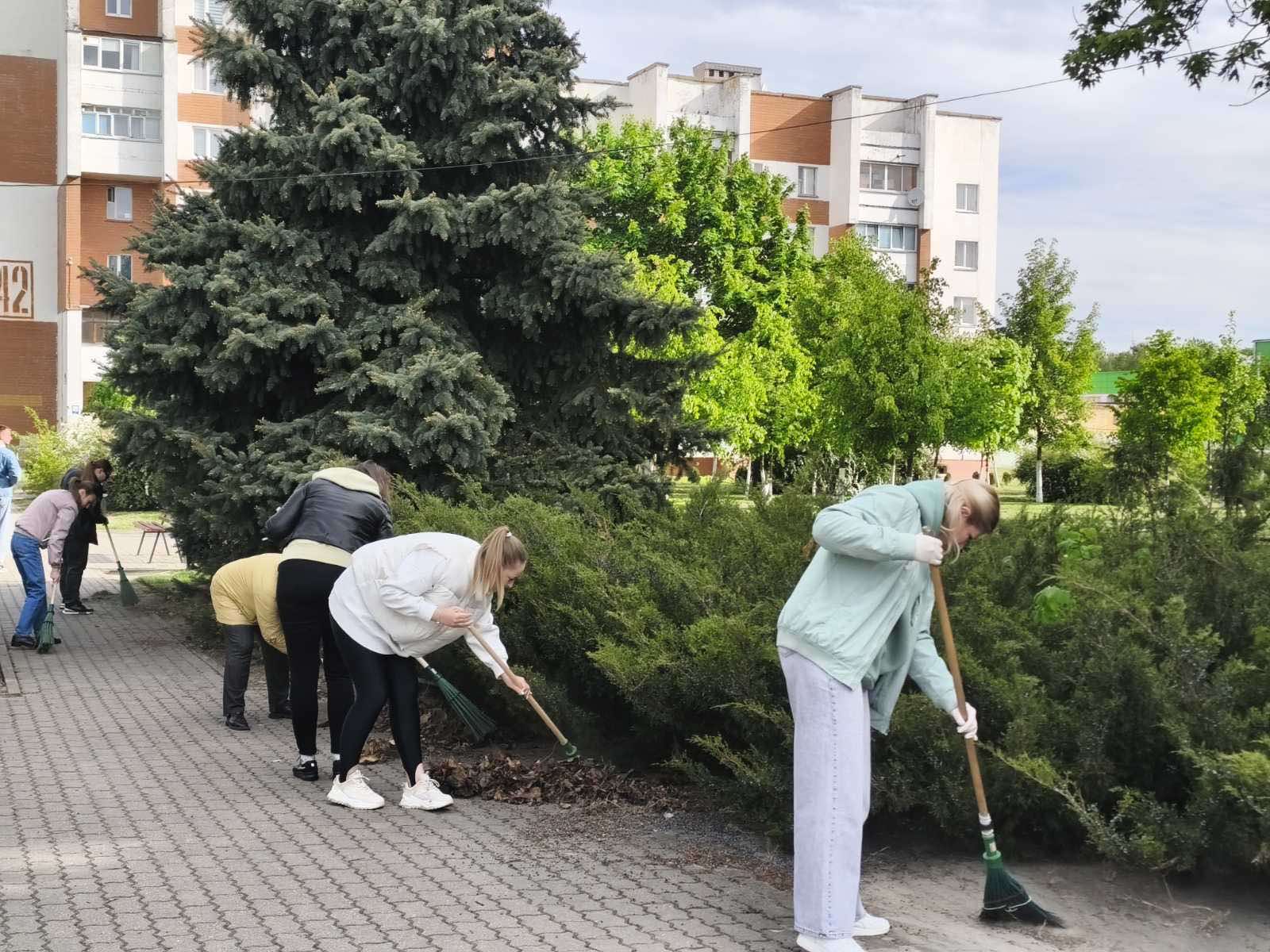 Пинчане благоустроили мемориальный комплекс «Партизанам Полесья»