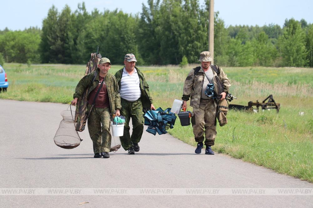 В Пинском районе соревновались рыбаки