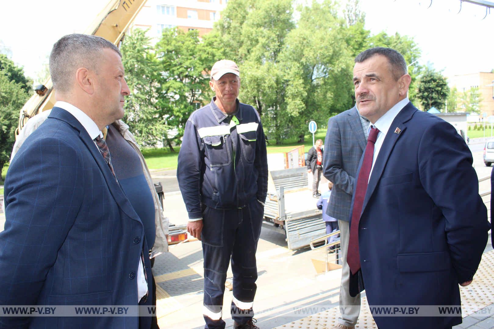 Вадим Кравчук с рабочим визитом в Пинске