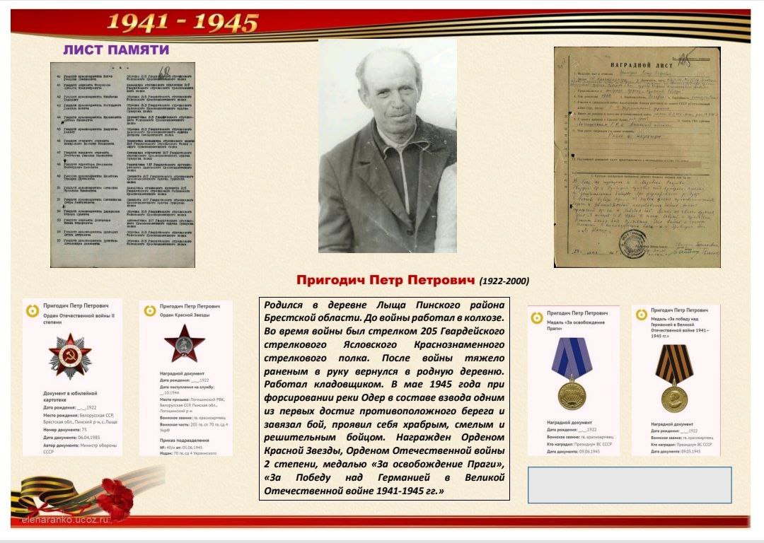 Пинчанин чтит память героя-прадеда, охраняя границы Родины