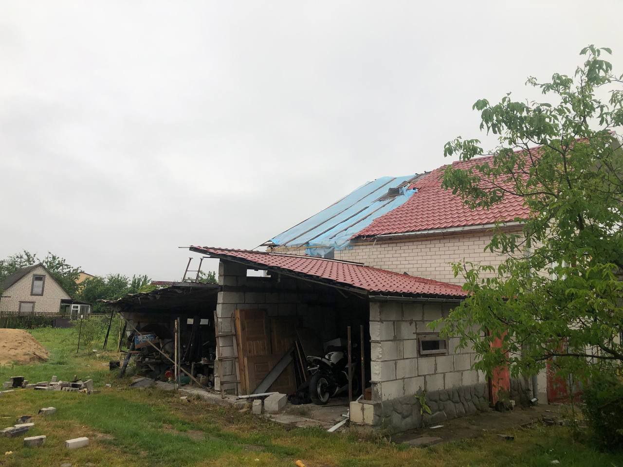 Устранение последствий природной стихии на Пинщине продолжается