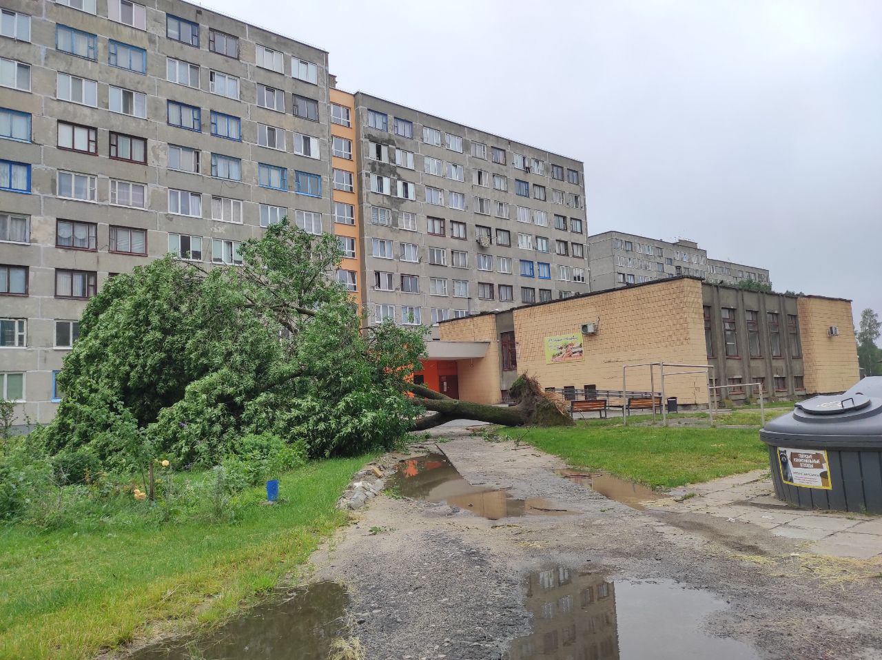 Устранение последствий природной стихии на Пинщине продолжается