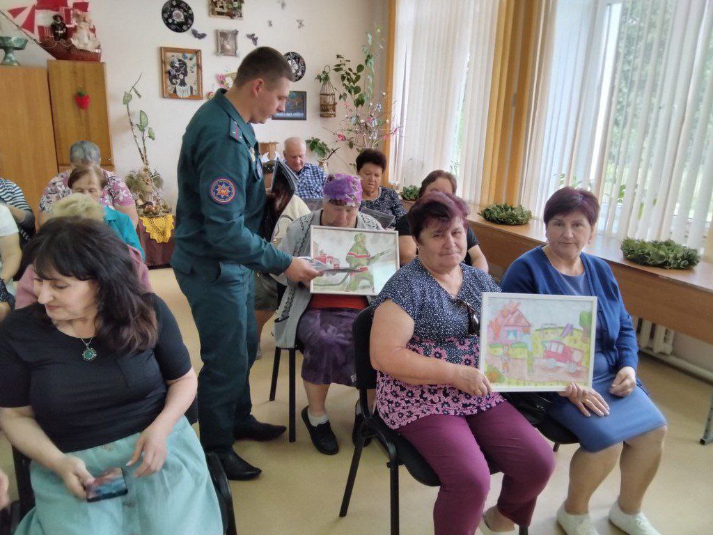 В Логишине прошла встреча с инспектором ГРОЧС в ТЦСОН