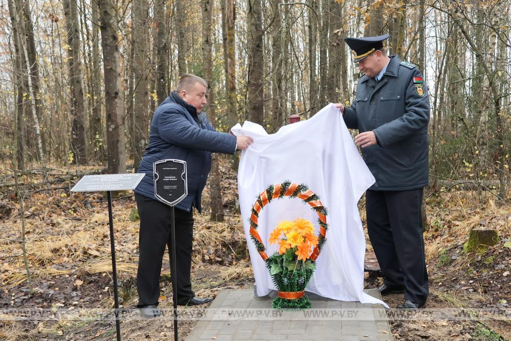 В деревне Малая Плотница обновили памятник убитым фашистами матери и младенцу