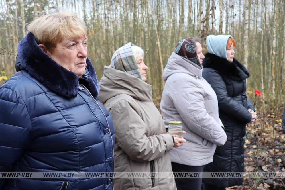 В деревне Малая Плотница обновили памятник убитым фашистами матери и младенцу