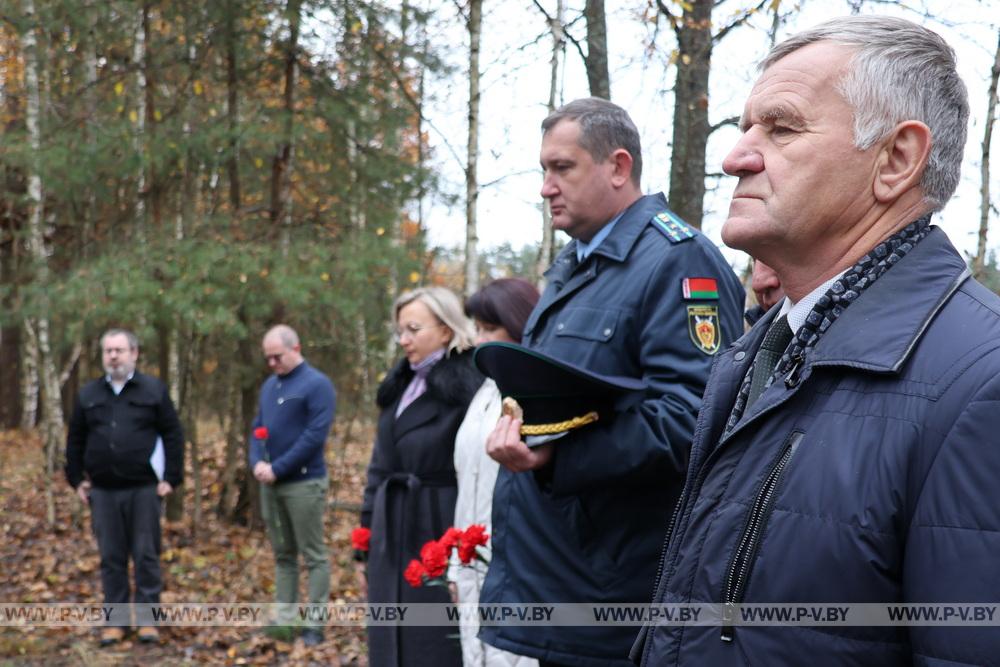 В деревне Малая Плотница обновили памятник убитым фашистами матери и младенцу