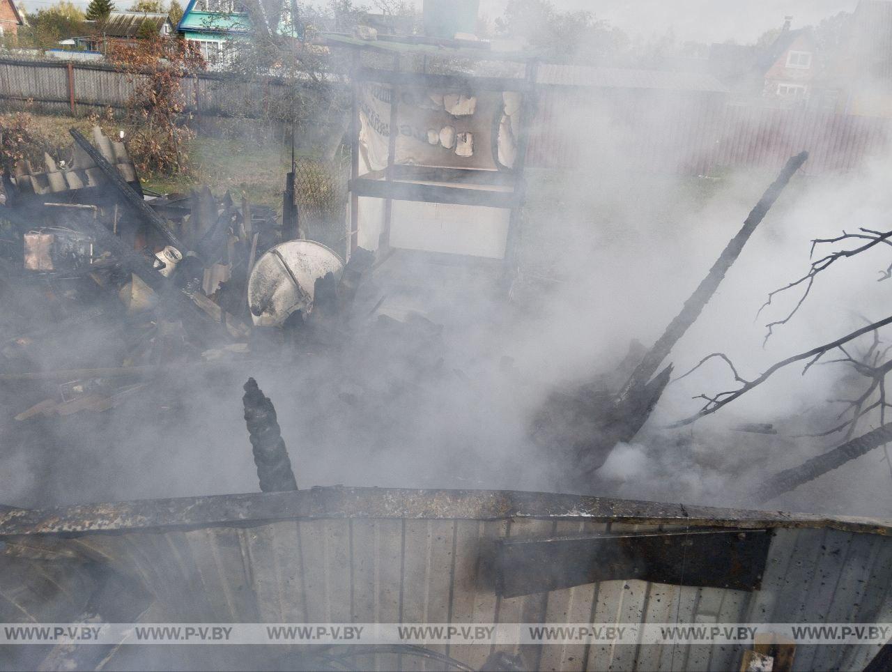 С 8 по 15 октября на территории г. Пинска и Пинского района произошло три пожара