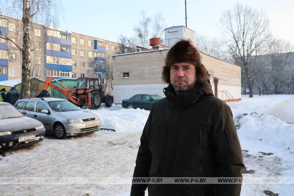 В Пинске порыв водопровода ликвидировали оперативно