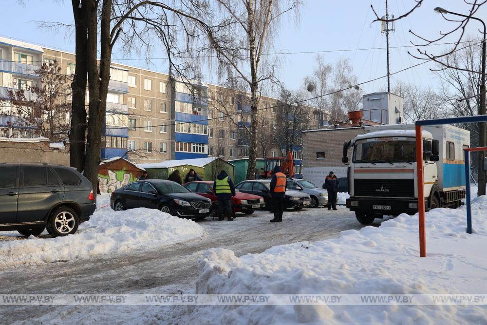 В Пинске порыв водопровода ликвидировали оперативно